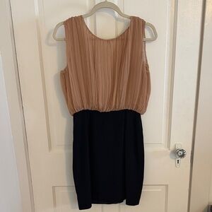 Rebecca Minkoff backless Blush and Black Mini Dress